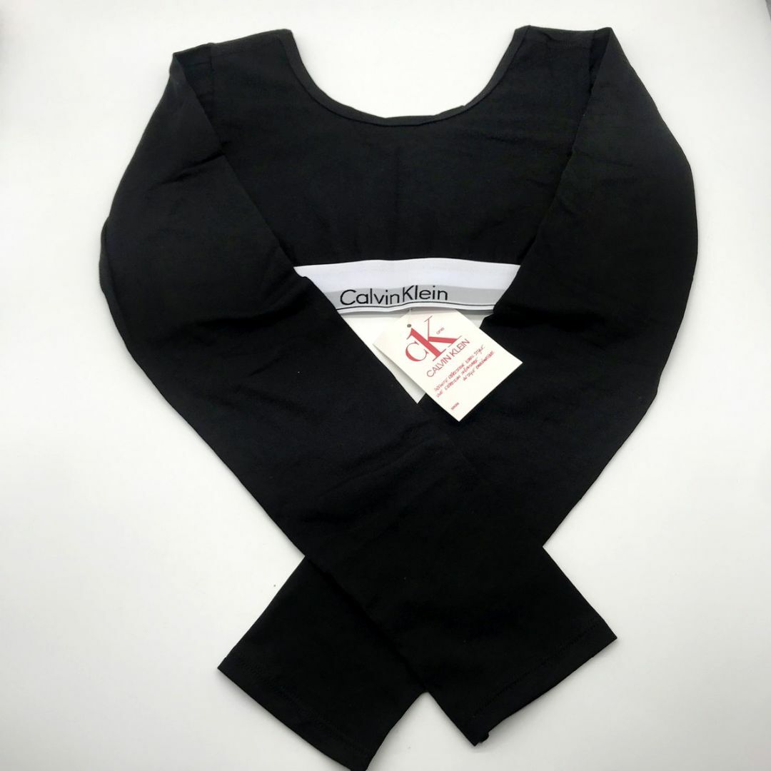 ck Calvin Klein(シーケーカルバンクライン)のカルバンクライン　レディース 　上着　長袖シャツ　Mサイズ　ブラック レディースのルームウェア/パジャマ(ルームウェア)の商品写真