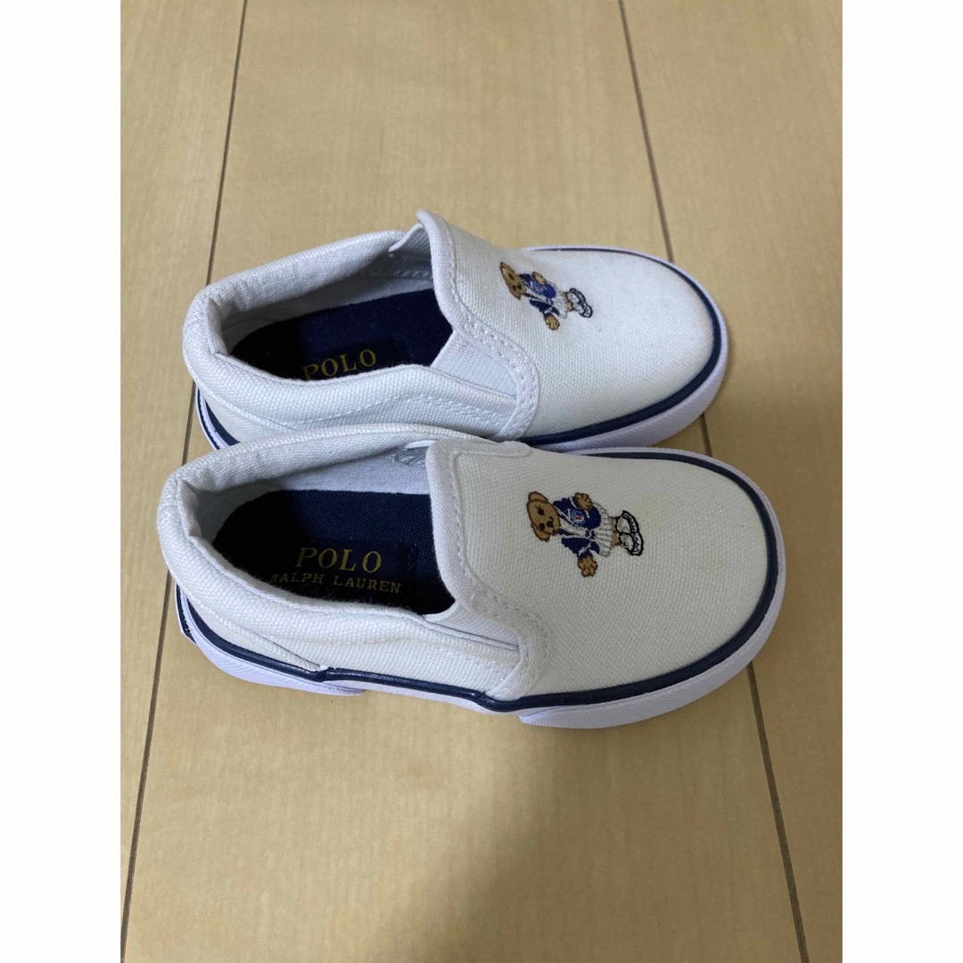 POLO RALPH LAUREN(ポロラルフローレン)のポロラルフローレン　シューズ　14cm    箱破損　新品未着用 キッズ/ベビー/マタニティのベビー靴/シューズ(~14cm)(スニーカー)の商品写真