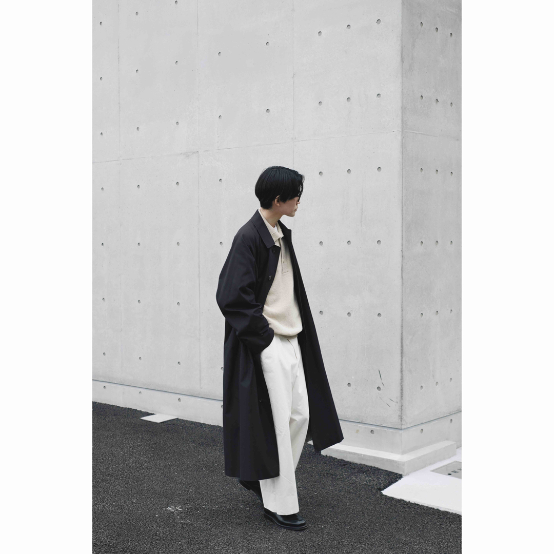 AURALEE 20SS cotton silk gabardine coat - ステンカラーコート