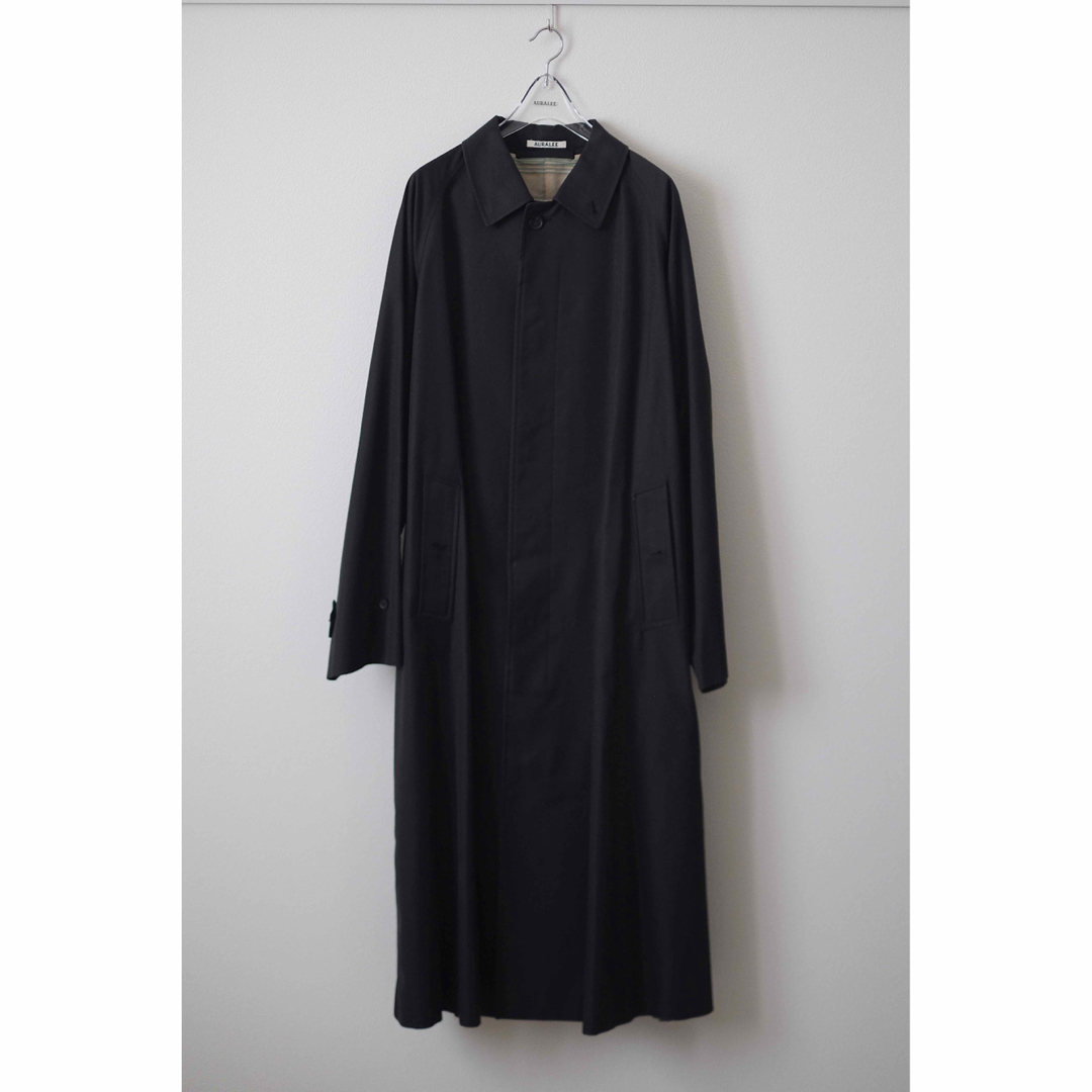 AURALEE 20SS cotton silk gabardine coat - ステンカラーコート