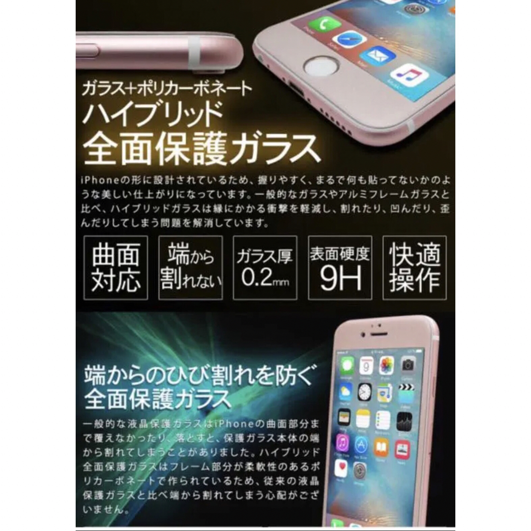 iPhone(アイフォーン)のiPhone6S/6 強化ガラスフィルム　新品 スマホ/家電/カメラのスマホアクセサリー(保護フィルム)の商品写真