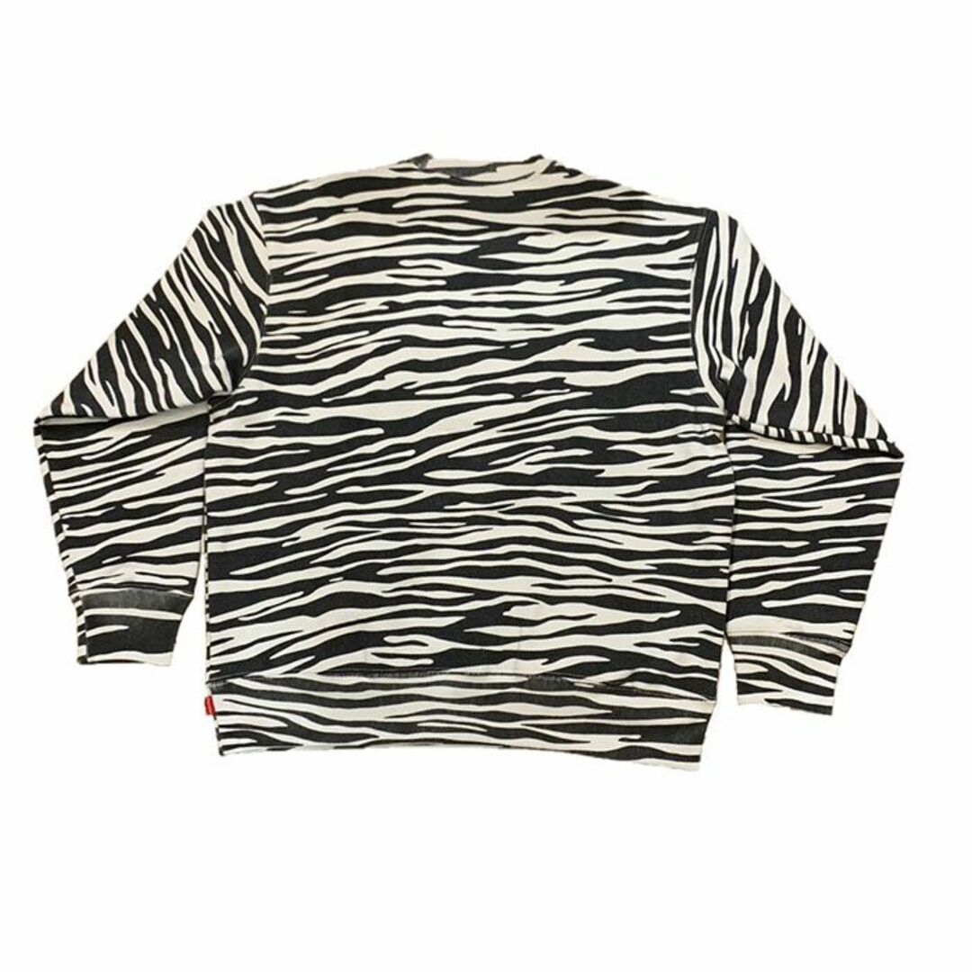 2022FW Supreme Box Logo Crewneck Zebra ゼブラ S