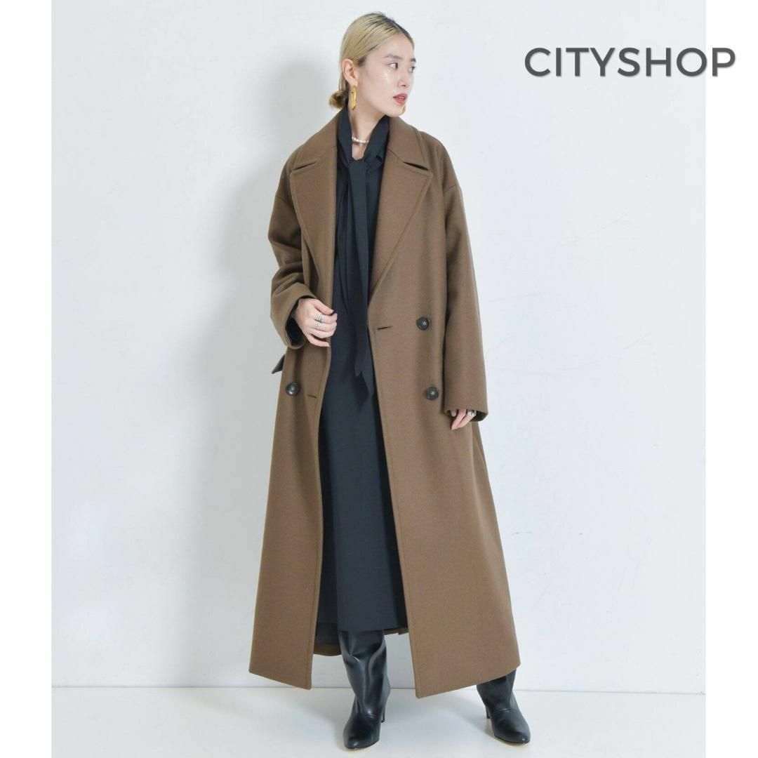数量限定】 328*美品 シティショップ CITYSHOP ダブル メルトンコート