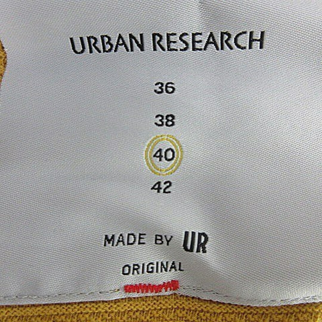 URBAN RESEARCH(アーバンリサーチ)のアーバンリサーチ カットソー 長袖 Vネック コットン 薄手 40 黄 トップス メンズのトップス(Tシャツ/カットソー(七分/長袖))の商品写真