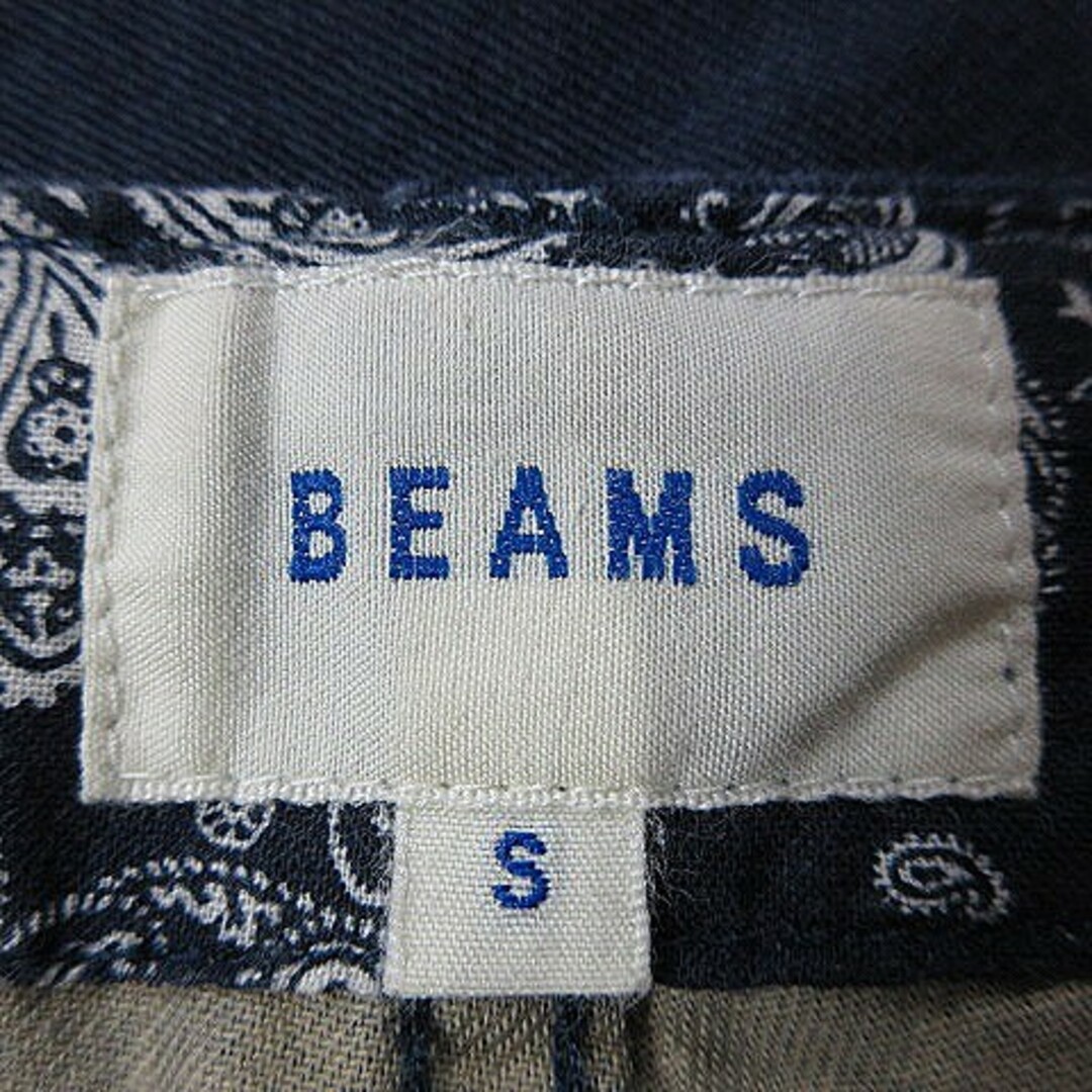 BEAMS(ビームス)のビームス パンツ テーパード クロップド コットン 薄手 無地 S 紺 ボトムス メンズのパンツ(スラックス)の商品写真