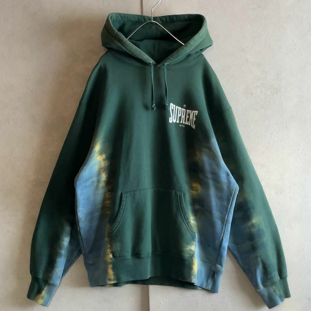 【SUPREME】極レア タイダイ染 パーカー スウェット プルオーバー M