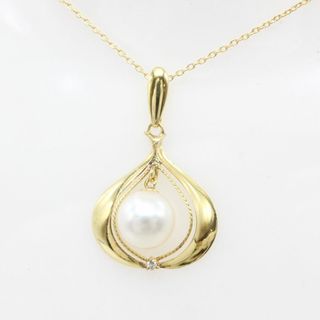 タサキ(TASAKI)の極美品！ TASAKI★タサキ パール ダイヤ K18WG ネックレス(ネックレス)