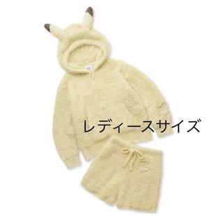 ジェラートピケ(gelato pique)のジェラートピケ ポケモンスリープ ピカチュウ セット パーカー ショートパンツ(ルームウェア)