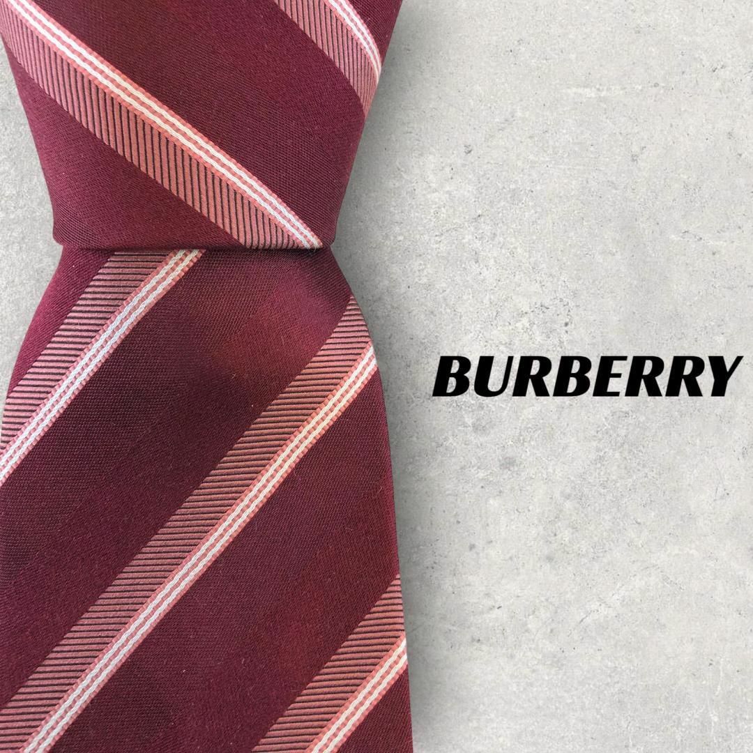 BURBERRY - 【5188】美品！バーバリーブラックレーベル ネクタイ