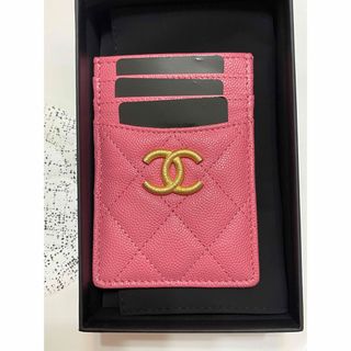 シャネル(CHANEL)のCHANEL シャネル　カードケース　ココマーク　ピンク　未使用　新品　ミニ財布(財布)