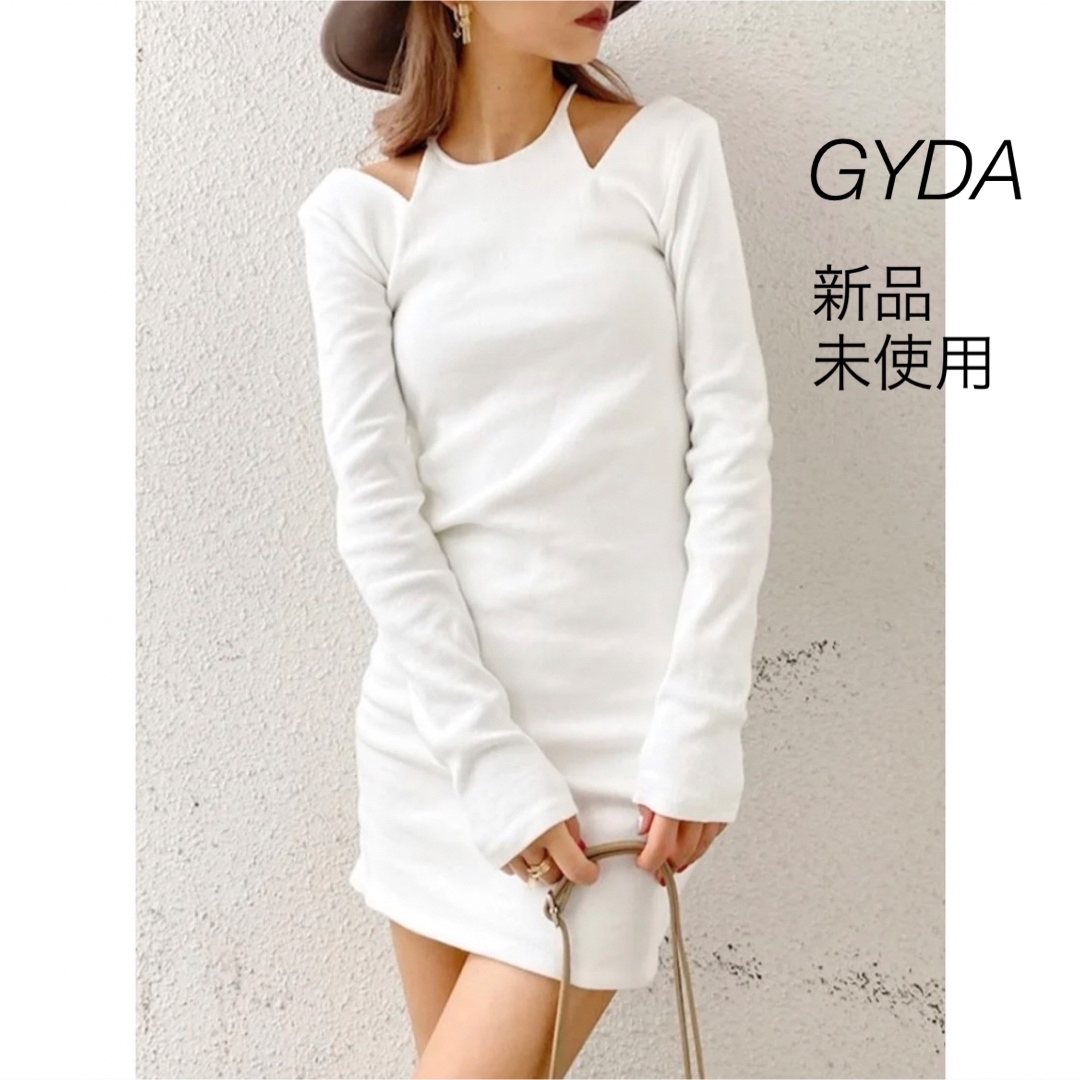 GYDA ショルダーOPENタイトワンピース　オフホワイト　新品 | フリマアプリ ラクマ