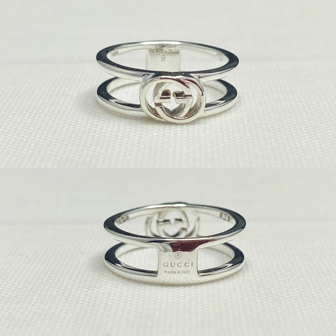 Gucci(グッチ)の新品仕上 グッチ インターロッキング リング 指輪 シルバー 925 9号 レディースのアクセサリー(リング(指輪))の商品写真