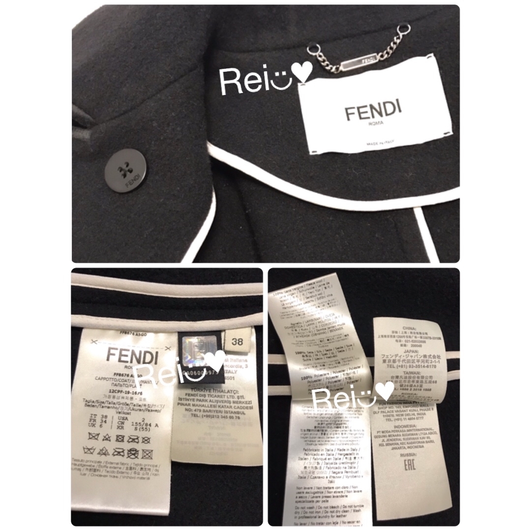 FENDI(フェンディ)の［最終価格］【美品】FENDI  ロングコート  38 レディースのジャケット/アウター(ロングコート)の商品写真