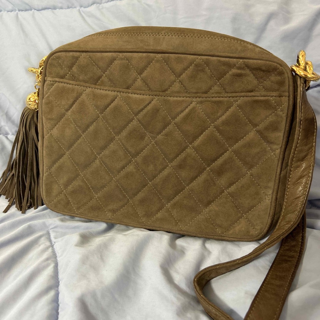 CHANEL スエード フリンジ ショルダー - ショルダーバッグ