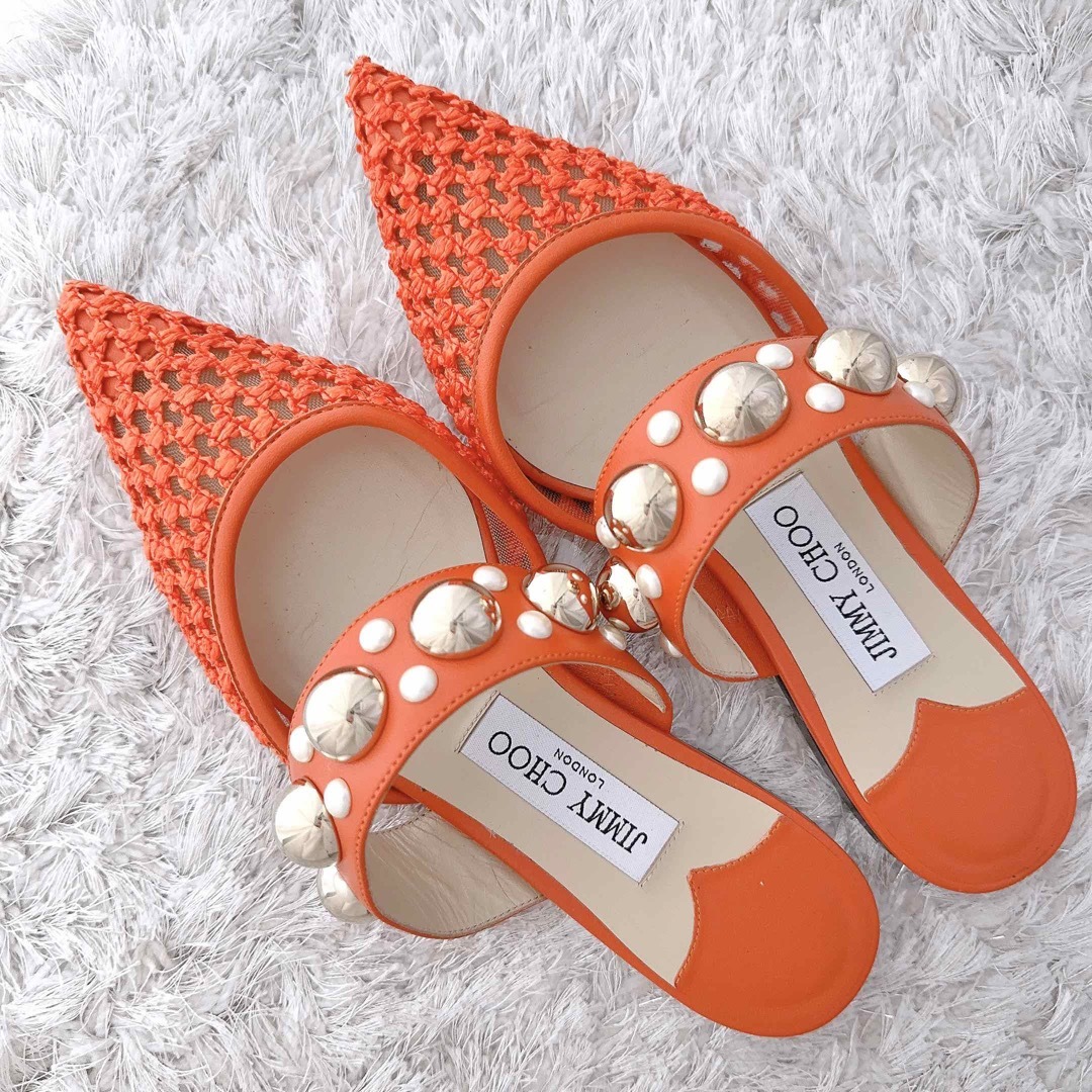 JIMMY CHOO ジミーチュウ フラットシューズ サンダル パンプス 美品