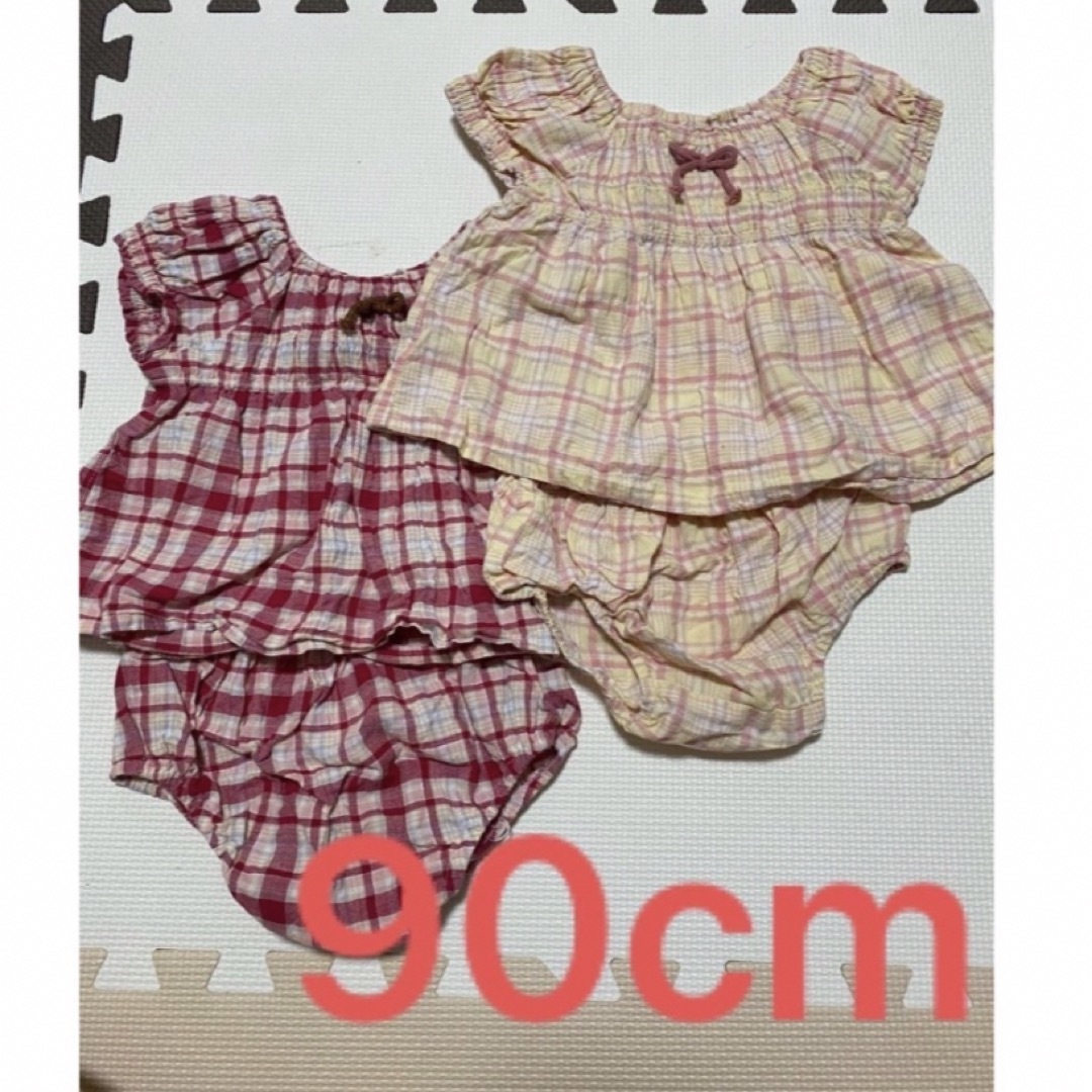 babyGAP(ベビーギャップ)の双子 ワンピース 80~90 プーさん キッズ/ベビー/マタニティのキッズ服女の子用(90cm~)(ワンピース)の商品写真