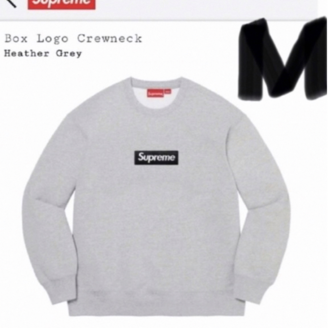 Supreme - Supreme Box Logo Crewneck グレー クルーネックの通販 by ...