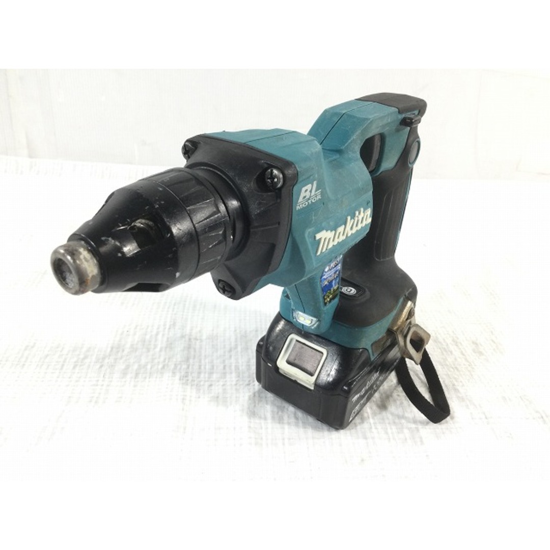 ☆品☆makita マキタ 18V 充電式スクリュードライバ FS600D バッテリー2個(18V 6.0Ah) 充電器付き DIY 日曜大工 79567自動車/バイク