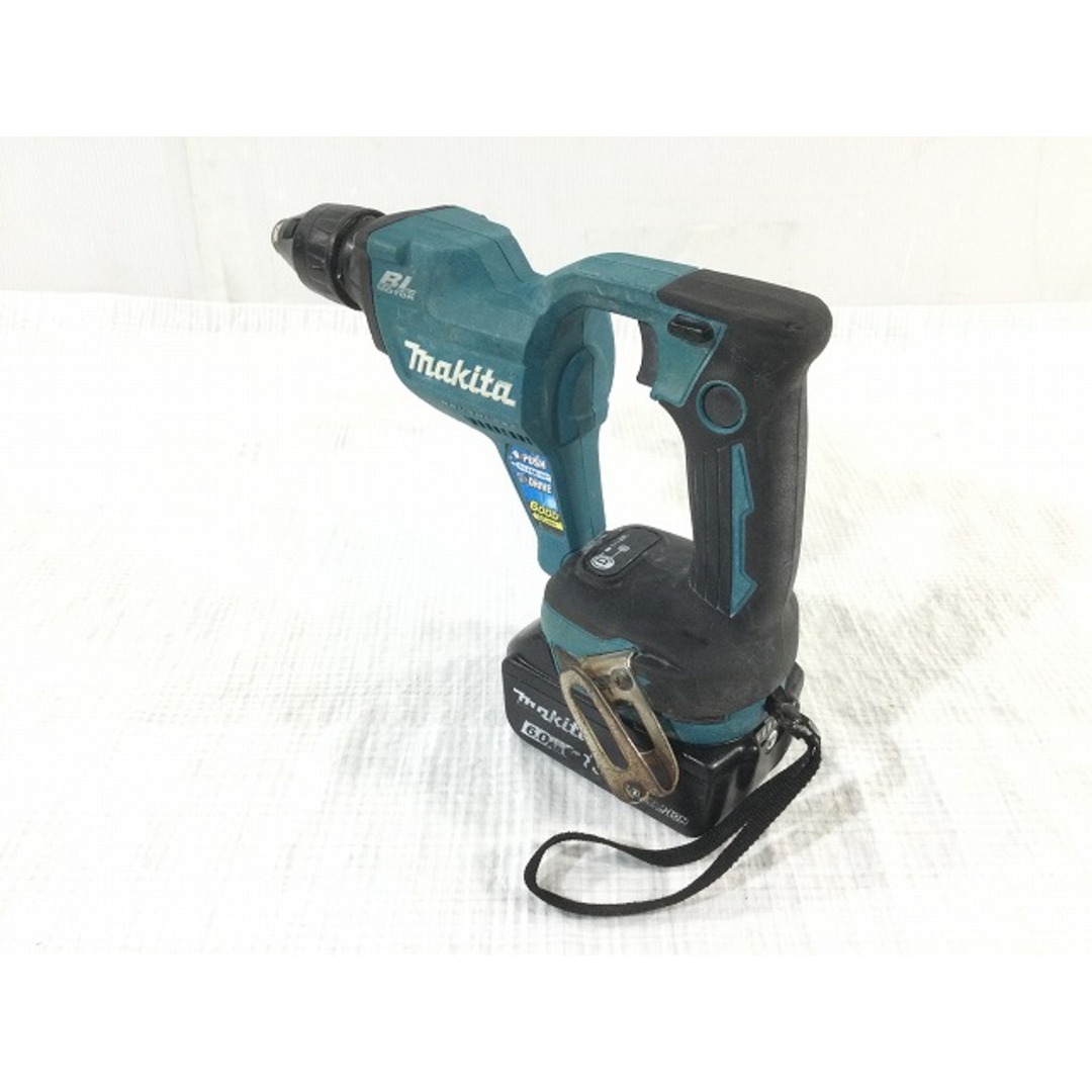 ☆品☆makita マキタ 18V 充電式スクリュードライバ FS600D バッテリー2個(18V 6.0Ah) 充電器付き DIY 日曜大工 79567自動車/バイク