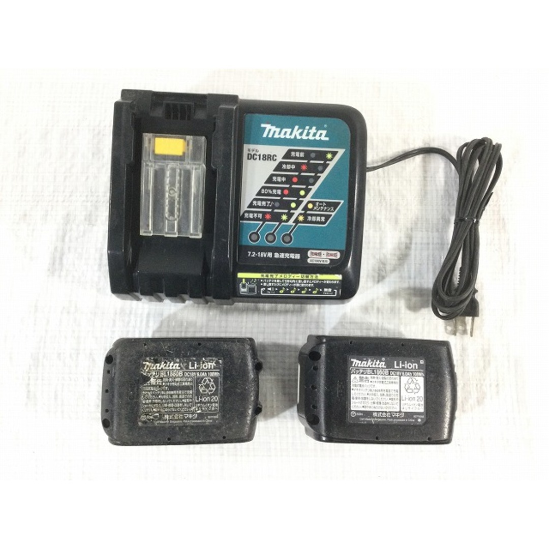 ☆品☆makita マキタ 18V 充電式スクリュードライバ FS600D バッテリー2個(18V 6.0Ah) 充電器付き DIY 日曜大工 79567自動車/バイク