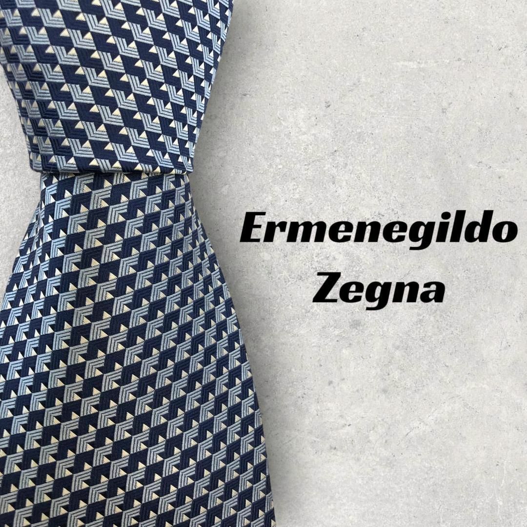 ✨️美品✨️ Ermenegildo Zegna ストライプ ブルー系 高級感