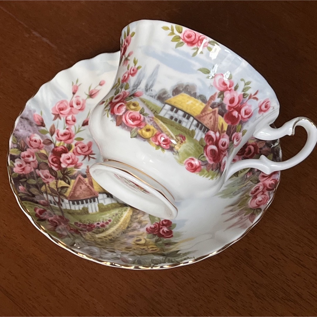 希少品】ロイヤルアルバート☆ローズコテージ☆C/S - 食器