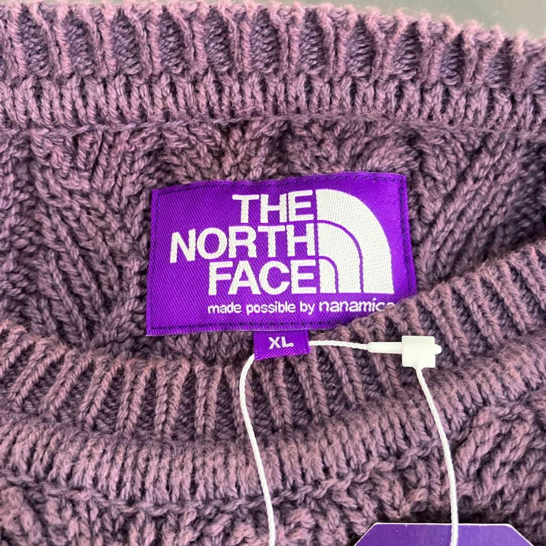 THE NORTH FACE(ザノースフェイス)の定価¥29,700 THE NORTH FACE ニット　セーター　紫 メンズのトップス(ニット/セーター)の商品写真