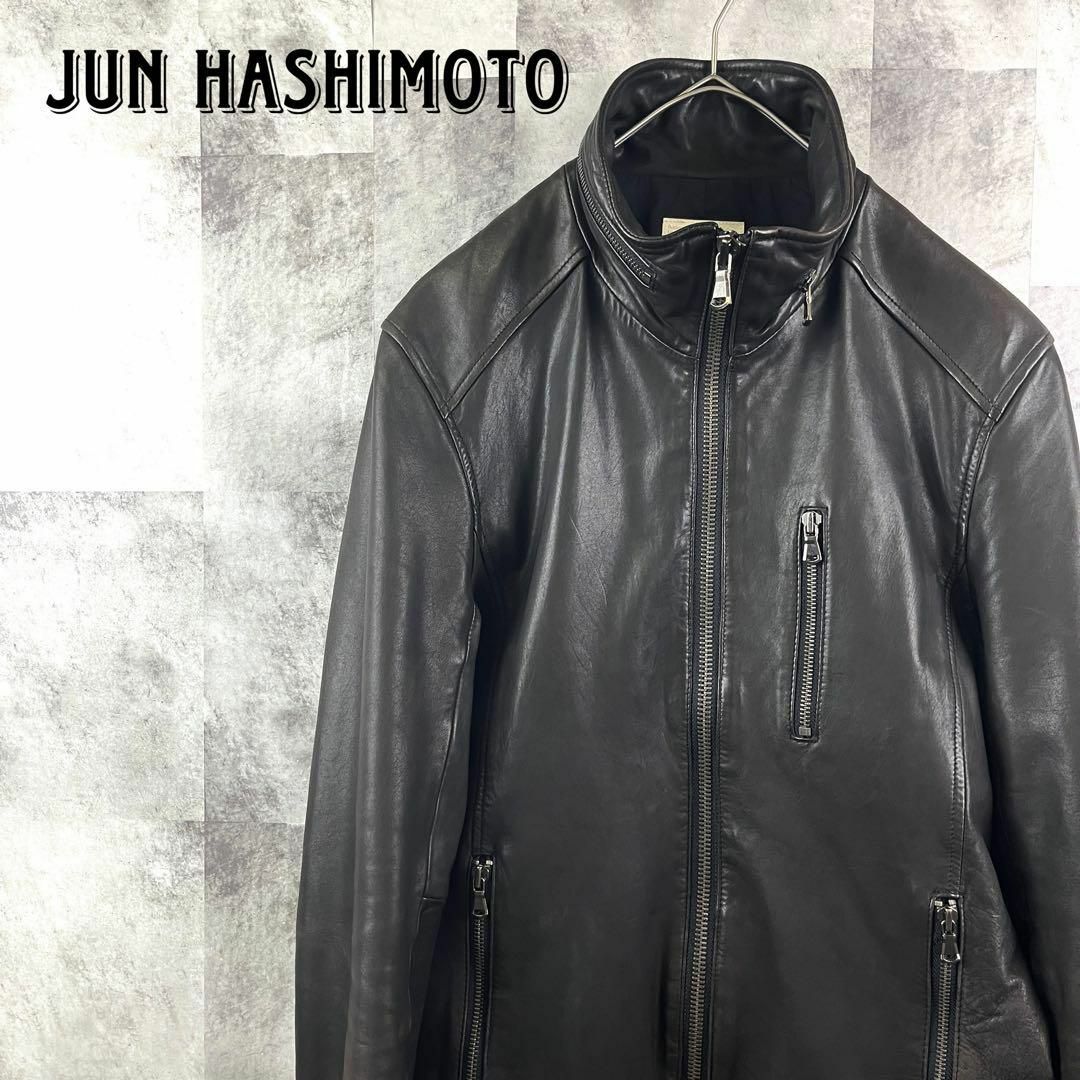 希少 JUN HASHIMOTO ホースハイド インナーライダースジャケット M