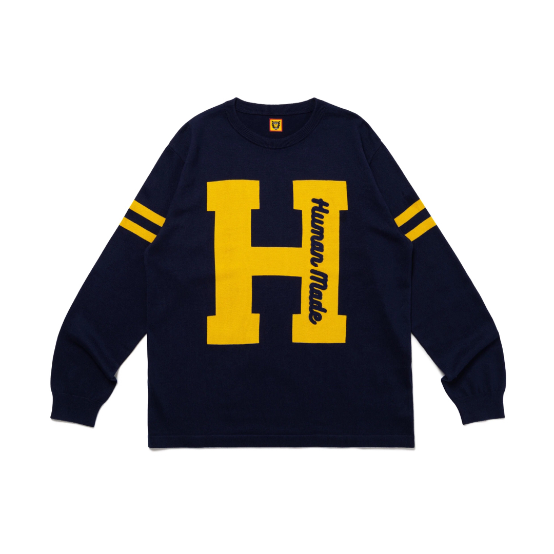 HUMAN MADE Dachs Knit Sweater Navy XL