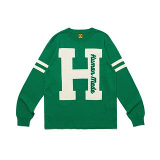 ヒューマンメイド(HUMAN MADE)のヒューマンメイド　KNIT SWEATER #1　緑M(ニット/セーター)