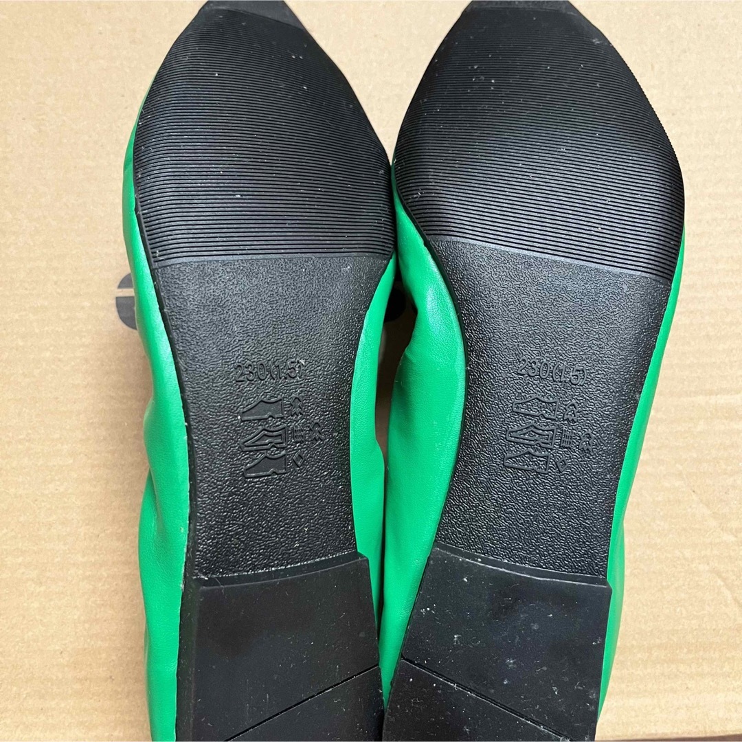 Donoban(ドノバン)のdonoban ポインテッドトゥパンプス　グリーン　23センチ レディースの靴/シューズ(バレエシューズ)の商品写真