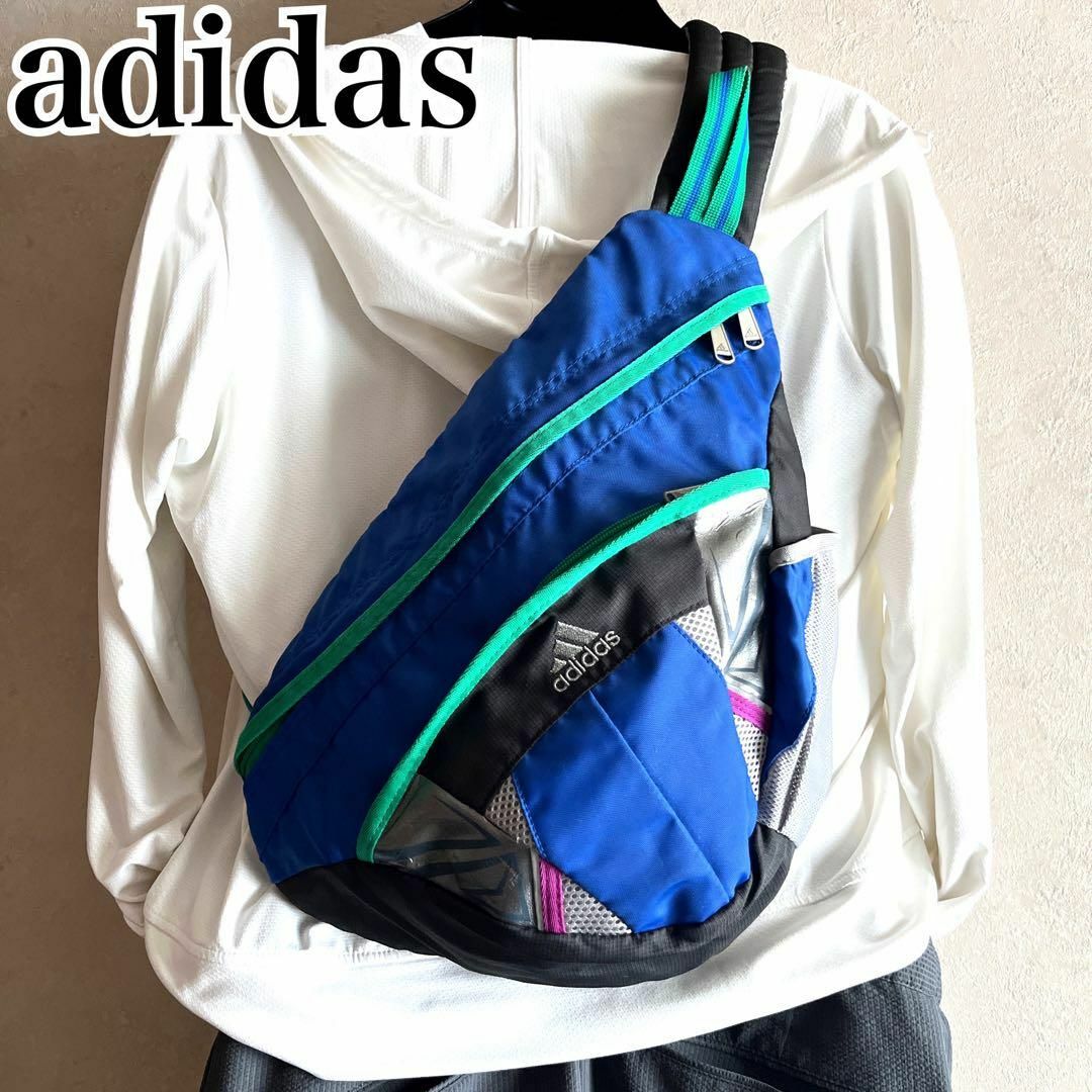 adidas - 90s 00s アディダス ボディバッグ ワンショルダー テック Y2K