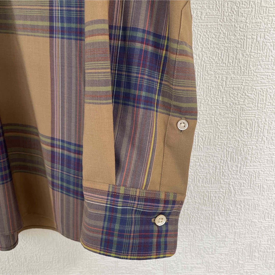 AURALEE SUPER LIGHT WOOL CHECK SHIRTS 3 6