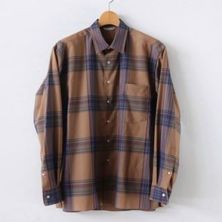 オーラリー(AURALEE)のAURALEE SUPER LIGHT WOOL CHECK SHIRTS 3(シャツ)