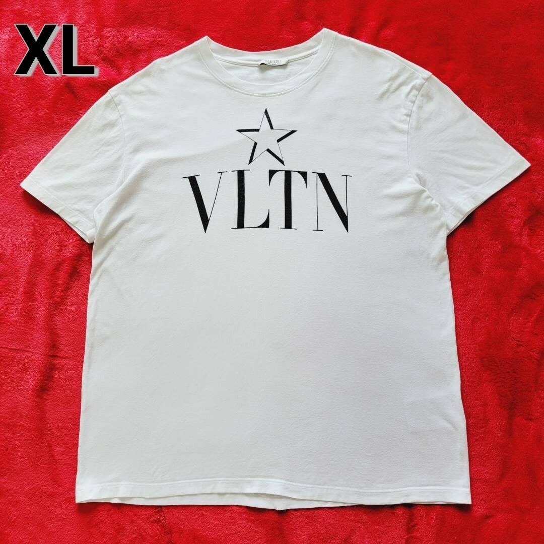 XL】VALENTINO ヴァレンチノ スター ロゴ プリント Tシャツ-