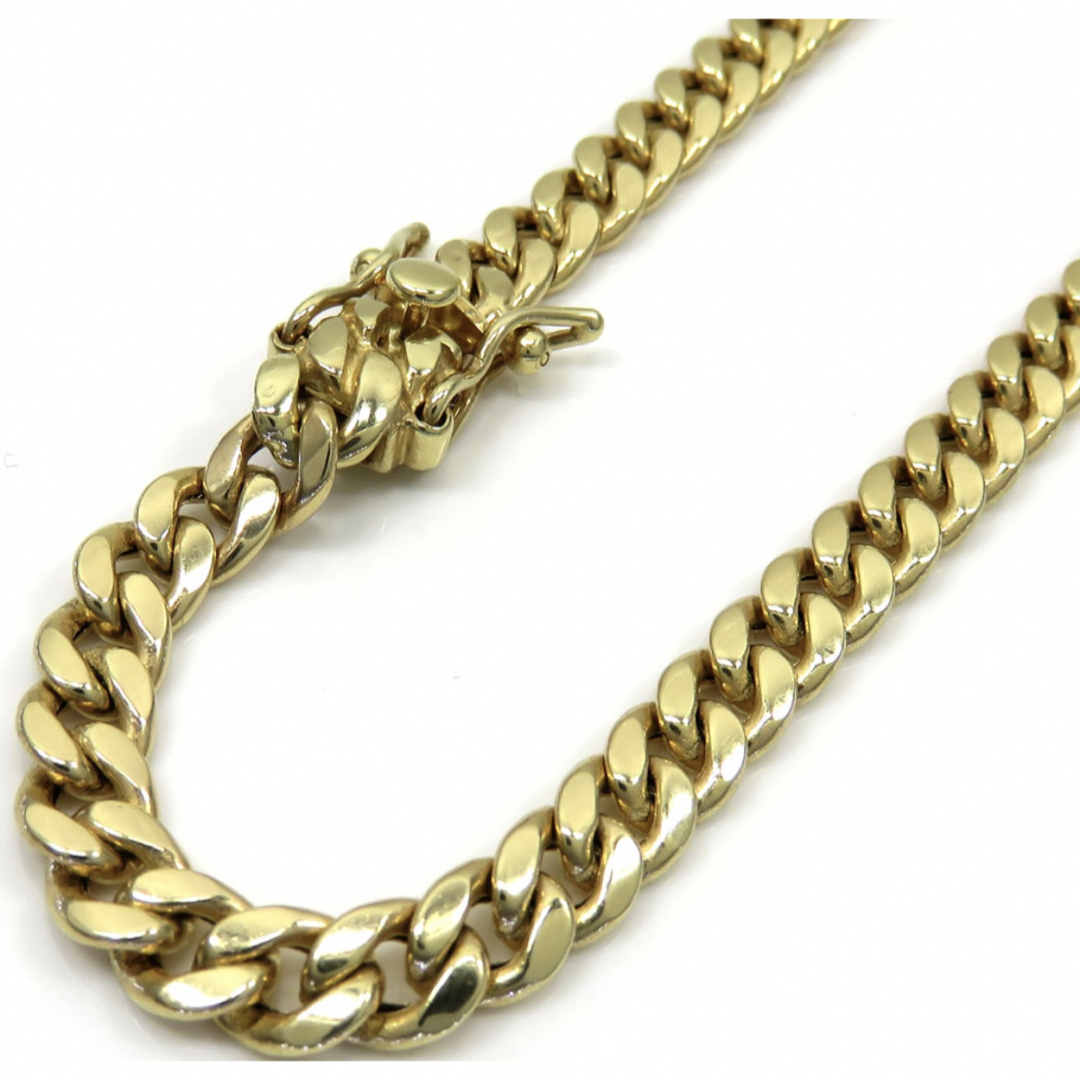 10K yellow gold Miami cuban link chain 2