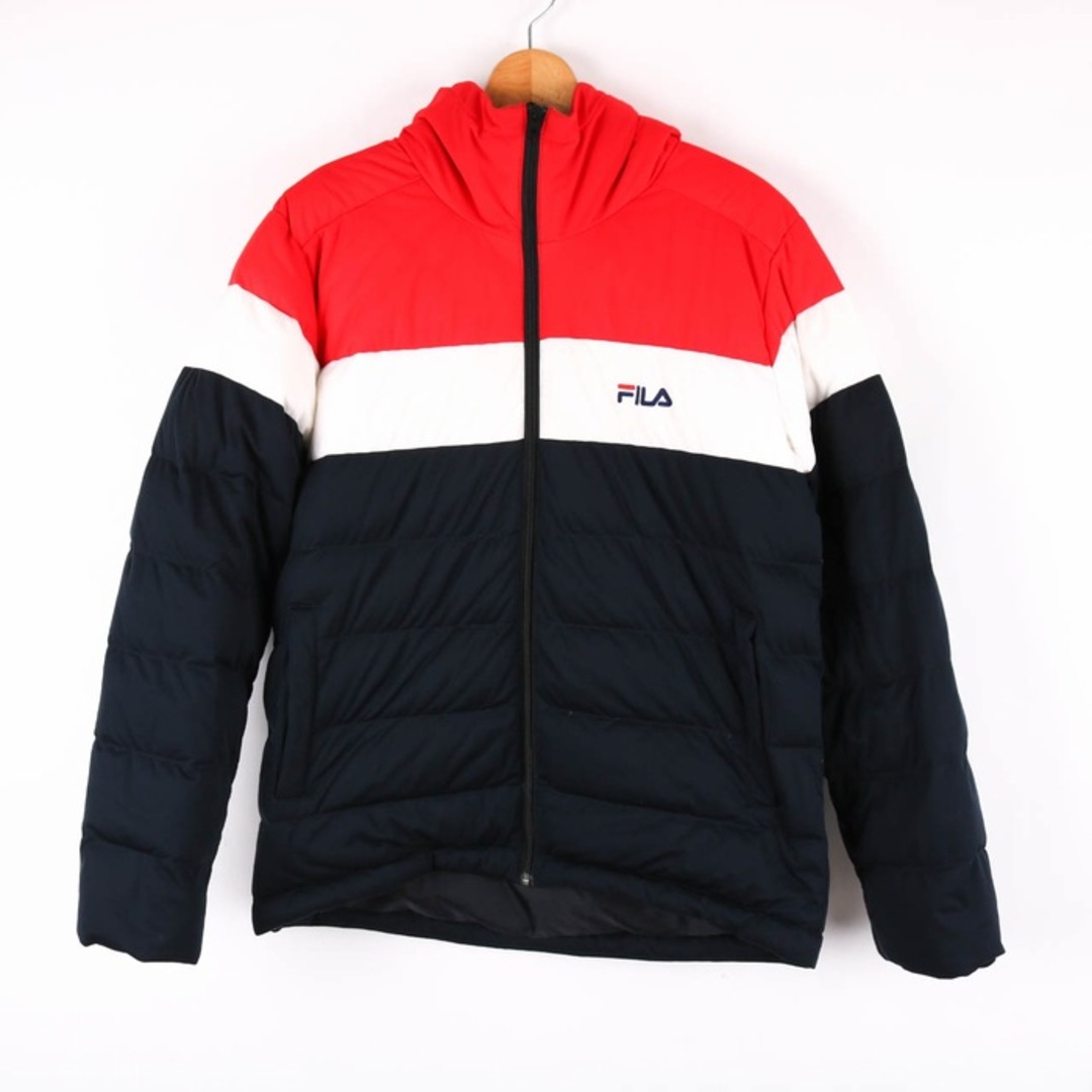 【希少】FILA フィラナイロンジャケット　ビッグシルエット　紺　XL アウター