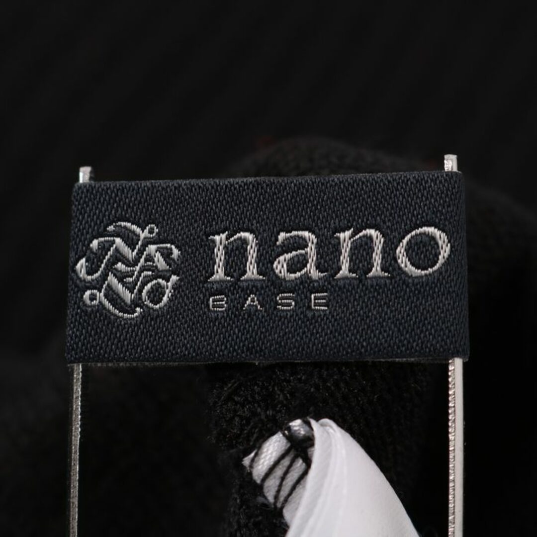 nano・universe(ナノユニバース)のナノユニバース 長袖ニット セーター モックネック 無地 トップス ストレッチ メンズ Fサイズ ブラック nano universe メンズのトップス(ニット/セーター)の商品写真