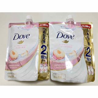 ダヴ(Dove（Unilever）)のダヴ　ピーチ&スイートピー　さっぱり保湿　ボディウォッシュ　720g×2袋(ボディソープ/石鹸)