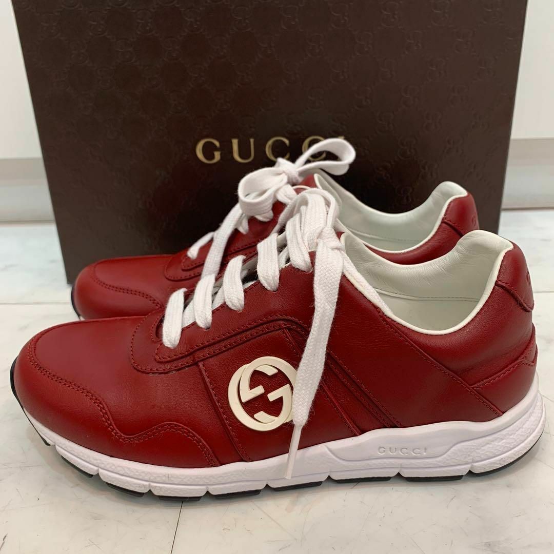 Gucci - ☆超美品☆GUCCI ダブルG レザースニーカー レディース 約22cm