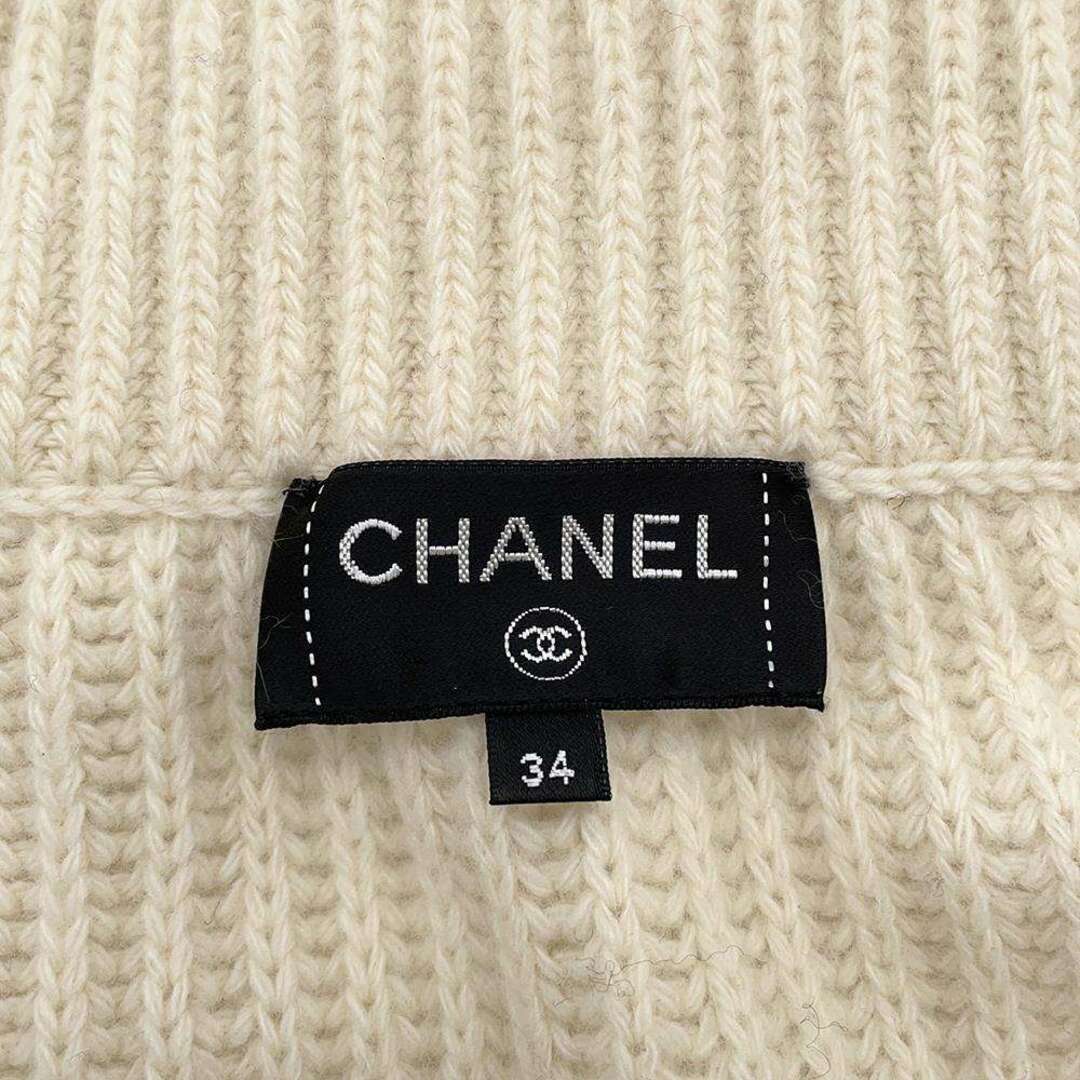 シャネル ニット カシミヤ 新品 未使用アイボリー 40サイズ CHANEL-