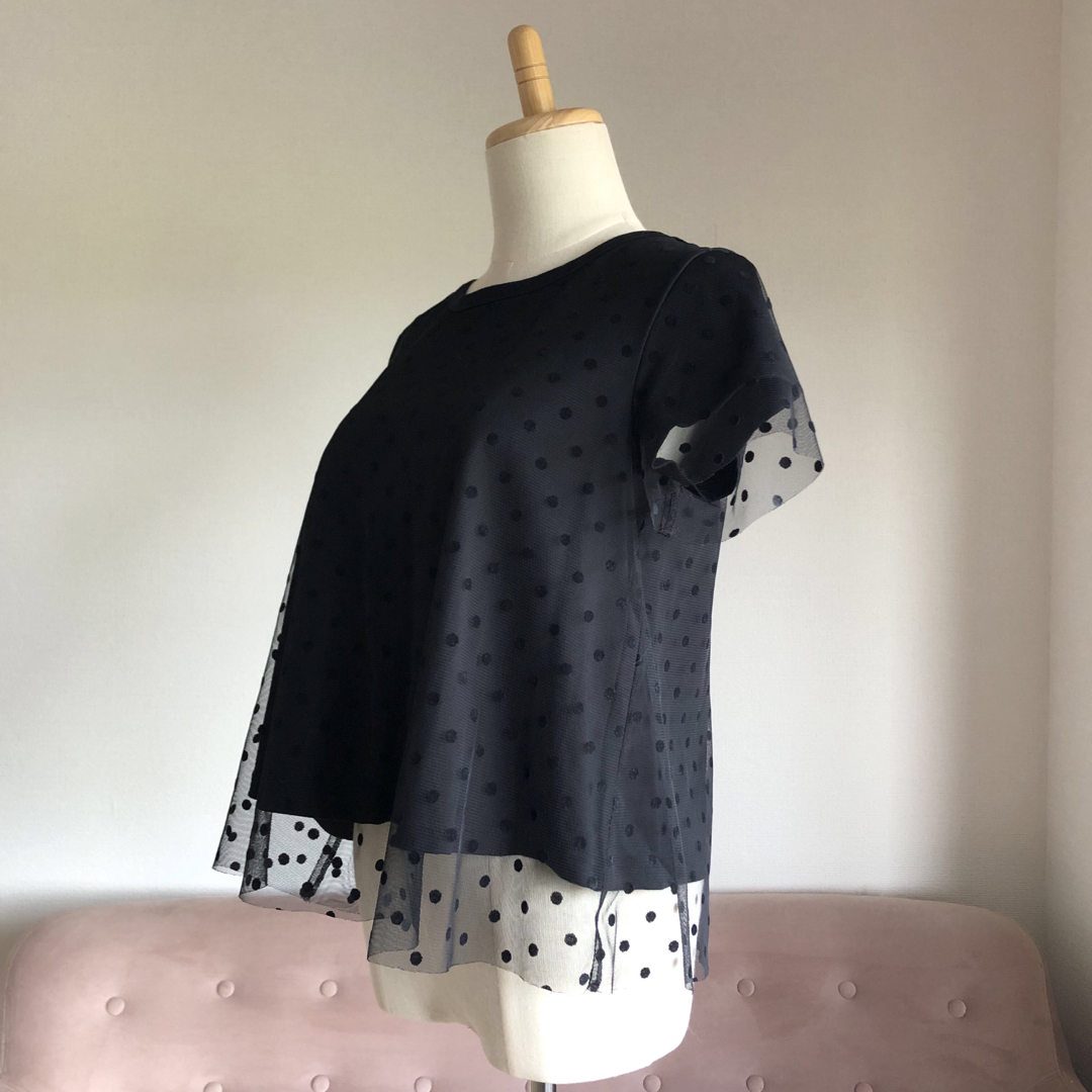 franche lippee(フランシュリッペ)のフランシュリッペ　チュール　Tシャツ　Ｍ レディースのトップス(Tシャツ(半袖/袖なし))の商品写真