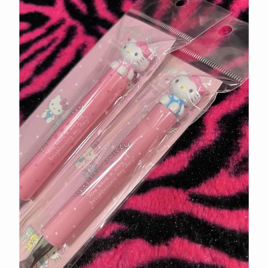 ハローキティ(ハローキティ)のHELLO KITTY♡ キティちゃん⑅ スプーン＆フォークのセット⑅◡̈* キッズ/ベビー/マタニティの授乳/お食事用品(スプーン/フォーク)の商品写真