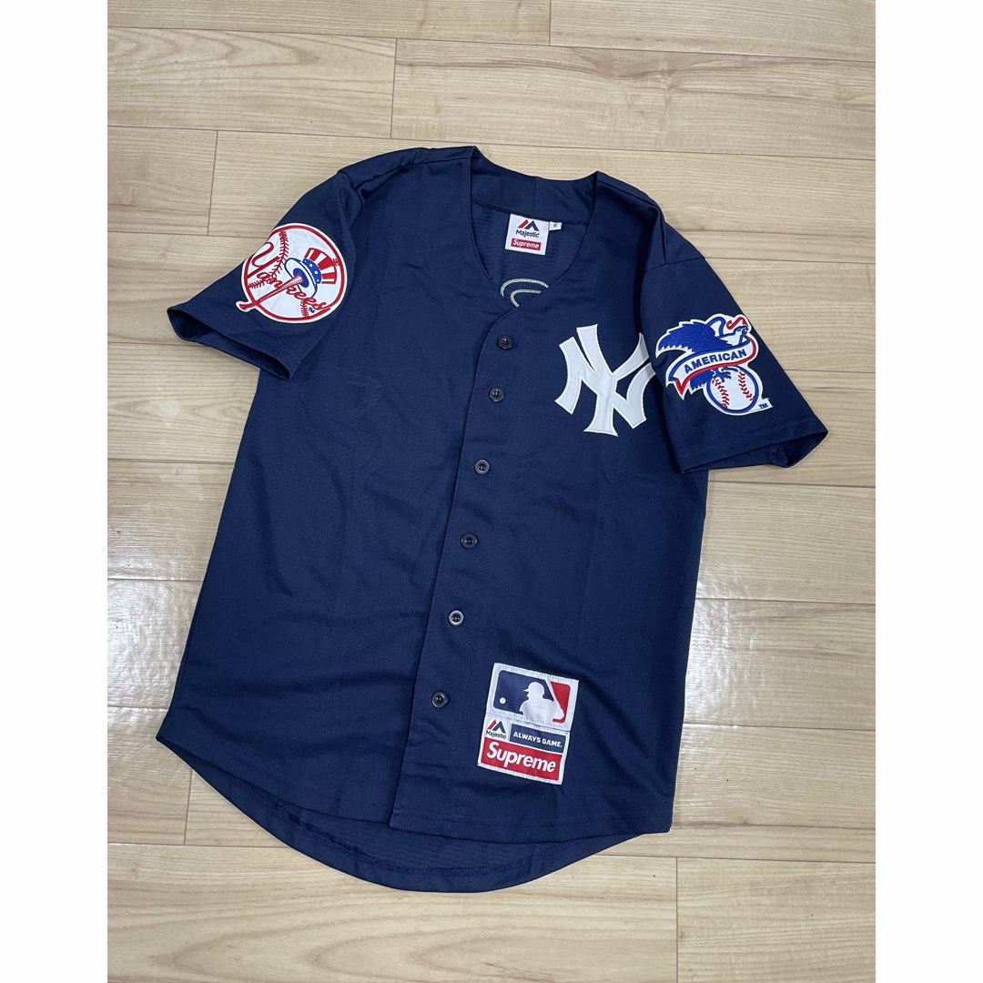 supreme×newyork yankees baseball jersey