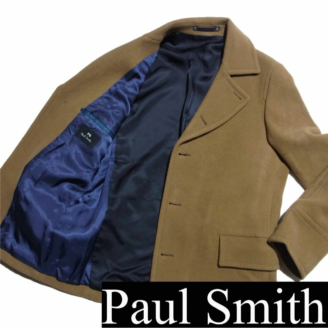 PS Paul Smith ポールスミス ウール シングル Pコート キャメル