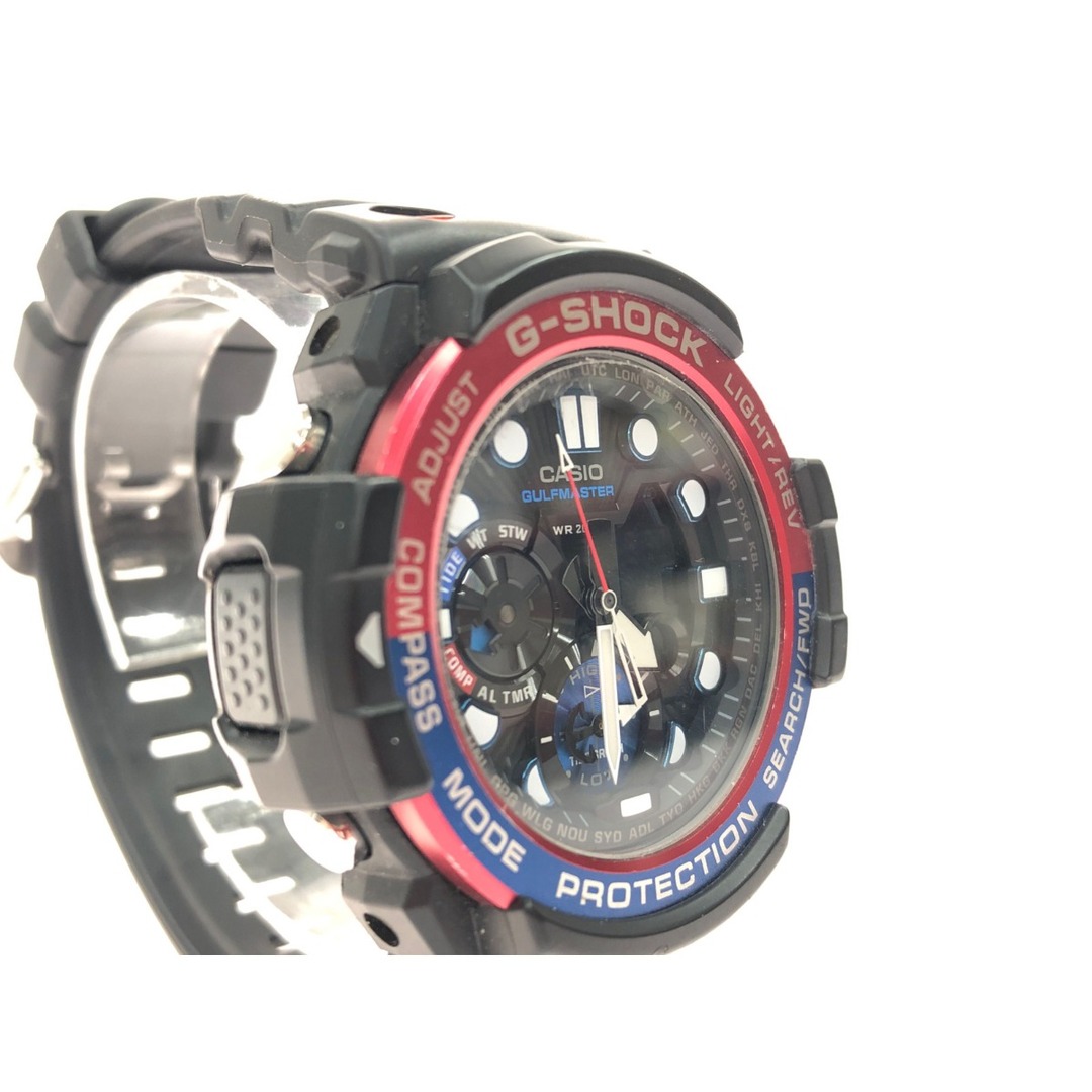 CASIO(カシオ)の▼▼CASIO カシオ メンズ腕時計 デジアナ クオーツ G-SHOCK ガルフマスター タイドグラフ GN-1000 ブラック メンズの時計(腕時計(アナログ))の商品写真