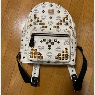 美品 MCM リュック ヴィセトス柄 ピンク ミディアムサイズ