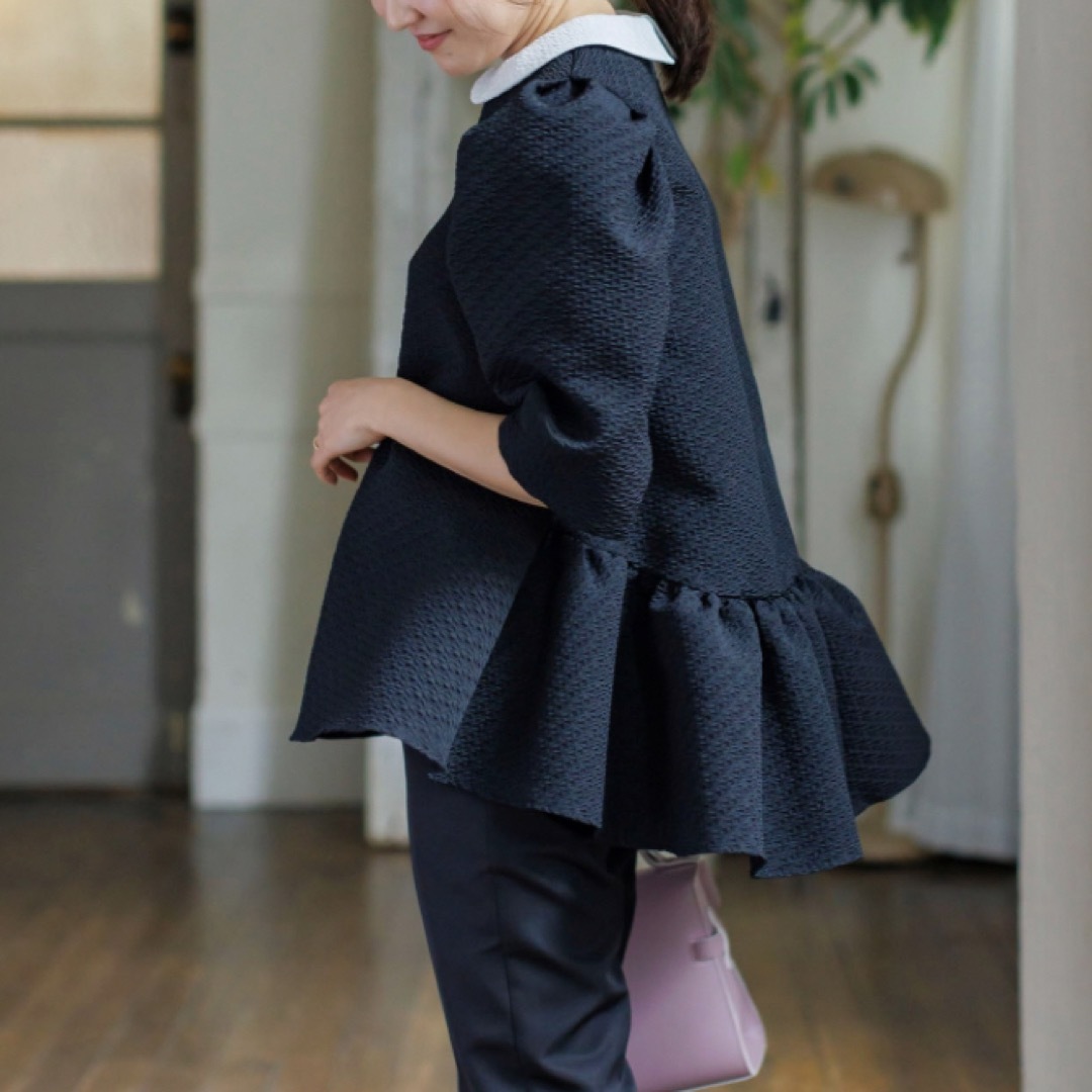 Drawer - じゅんせい様専用Back flare jacquard blouseの通販 by