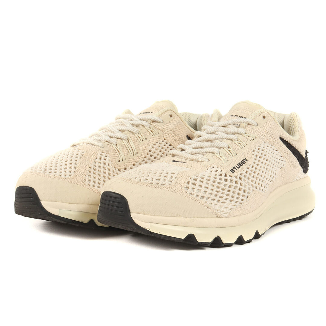 STUSSY ステューシー サイズ:27.5cm 22SS NIKE AIR MAX 2013 STUSSY FOSSIL (DM6447-200)  ナイキ エア マックス フォッシル ブラク US9.5 ローカット スニーカー コラボ シューズ 靴 【メンズ】【中古】