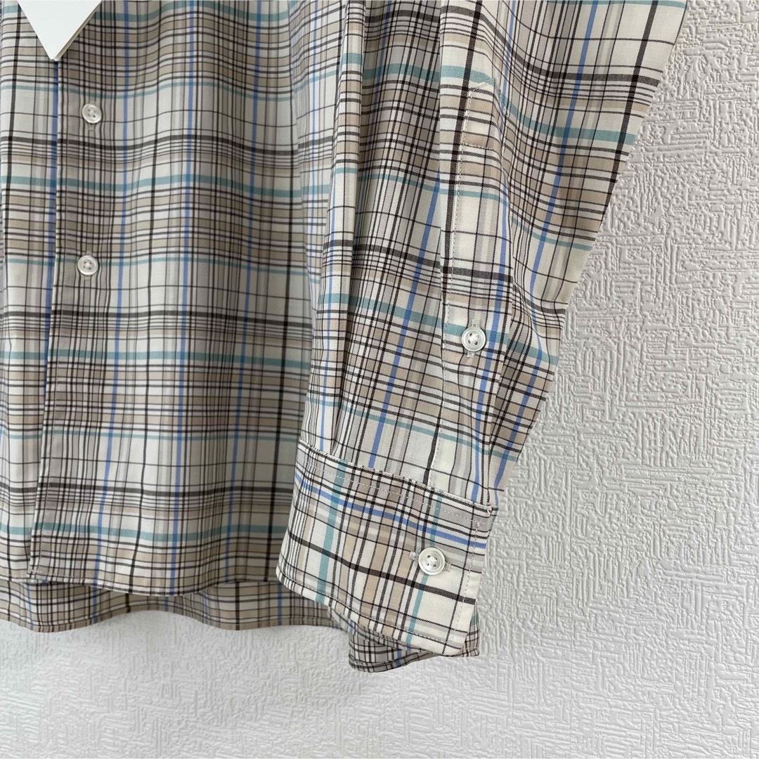 AURALEE SUPER LIGHT WOOL CHECK SHIRTS 3 5